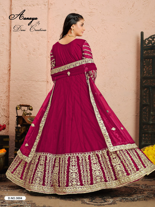 3004 Aanaya Vol 130 Dani Creation Net Pakistani Salwar Suits