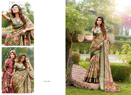3004 Vaani Mahamani Creation Sarees