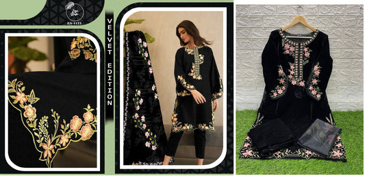 1121 Black Zoya Studio Pakistani Readymade Suits