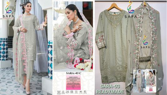 03C Sara Safa Creation Pakistani Readymade Suits