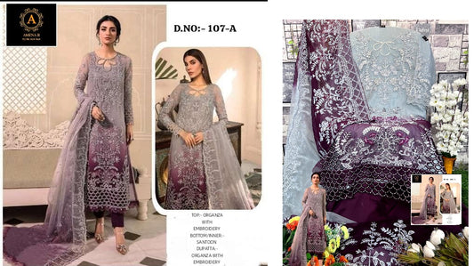 107A Amena B Pakistani Salwar Suits