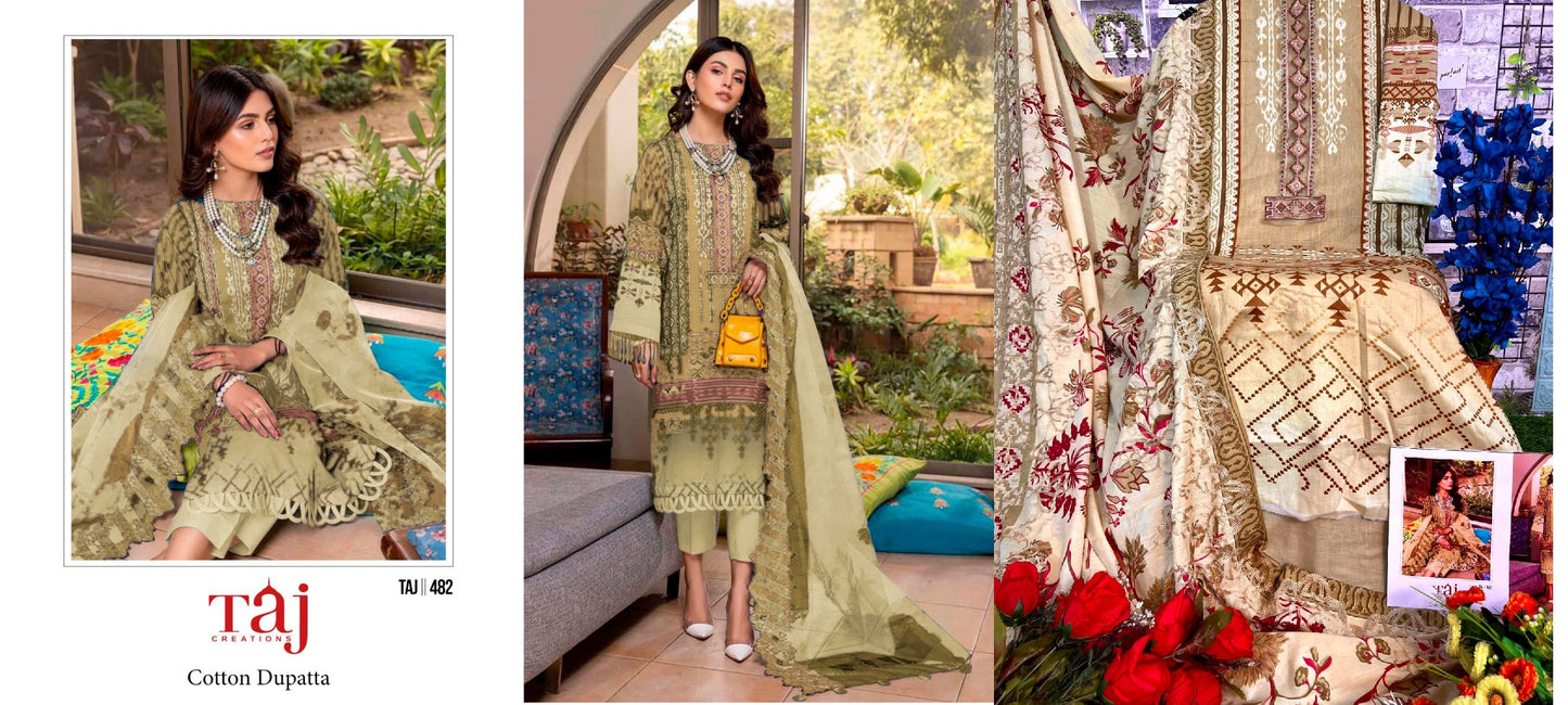 482 Taj Creations Pakistani Salwar Suits