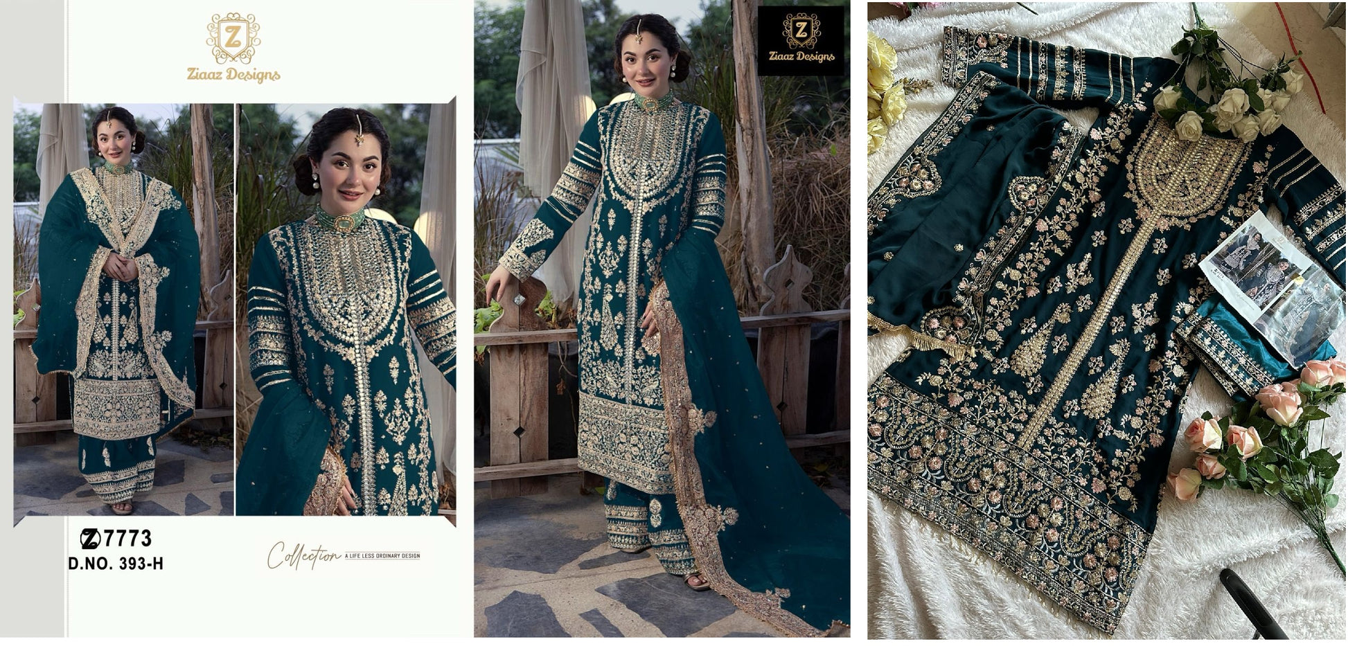 393H Ziaaz Designs Pakistani Salwar Suits