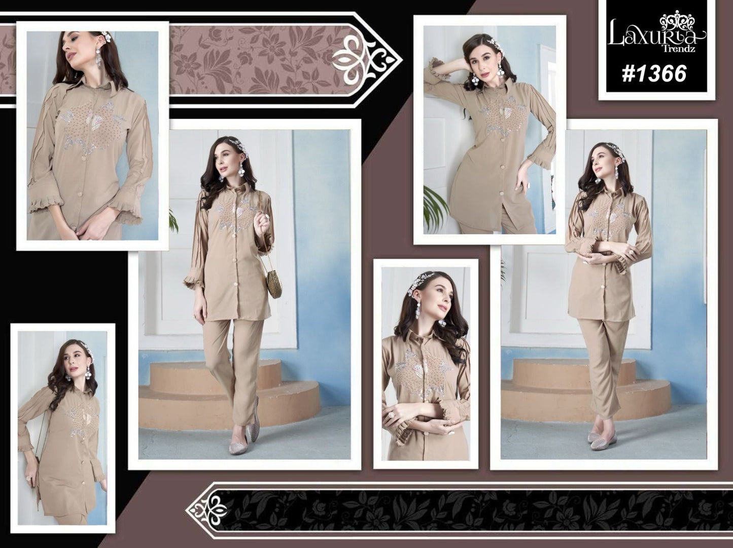 1366 Laxuria Trendz Co Ord Set