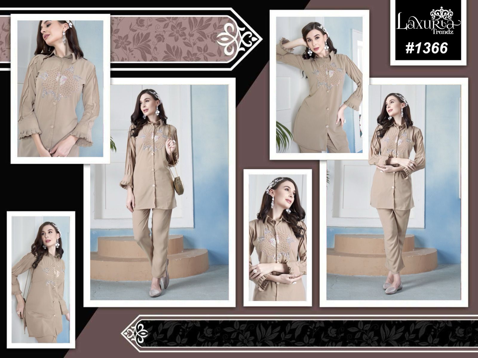 1366 Laxuria Trendz Co Ord Set