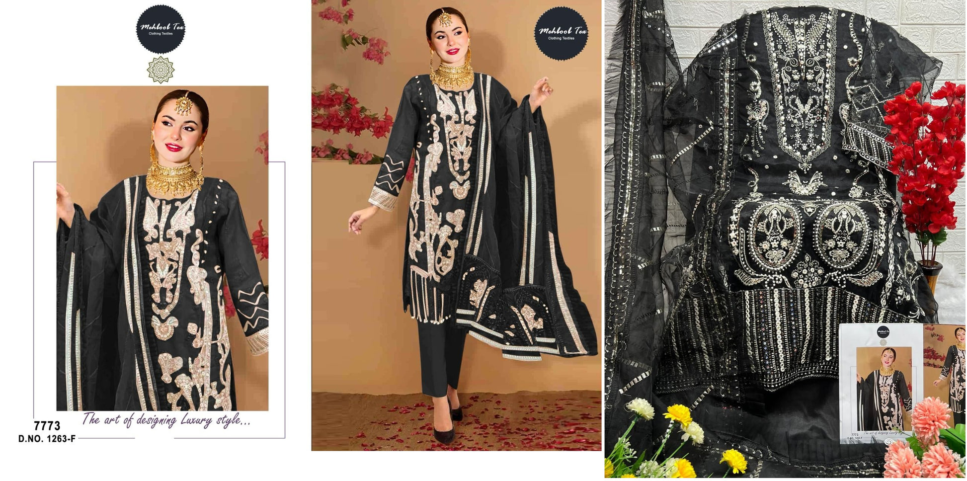 1263F Mehboob Tex Pakistani Salwar Suits