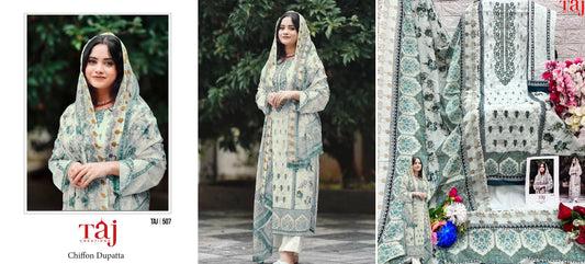 507 Taj Creations Pakistani Salwar Suits