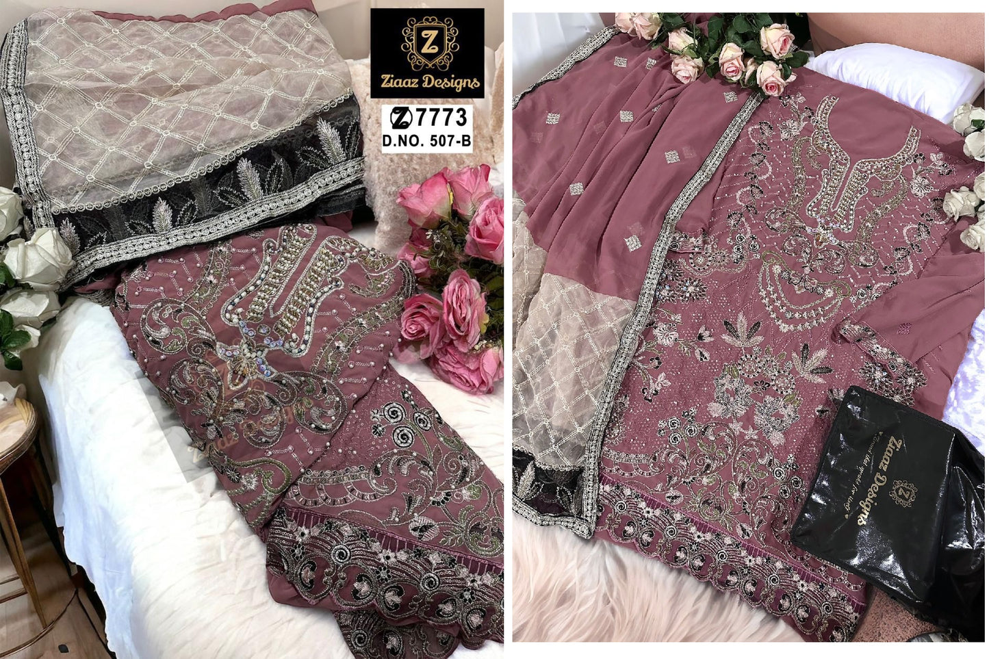 507B Ziaaz Designs Pakistani Salwar Suits