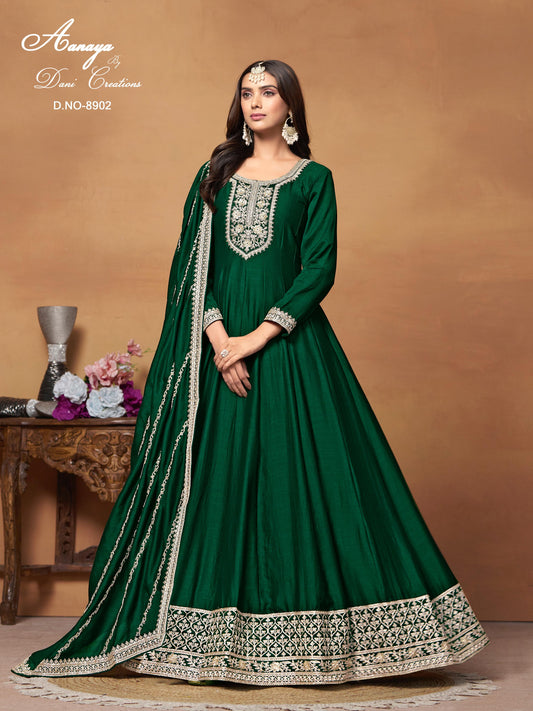 8902 Vol 189 Dani Creation Gown Dupatta Set