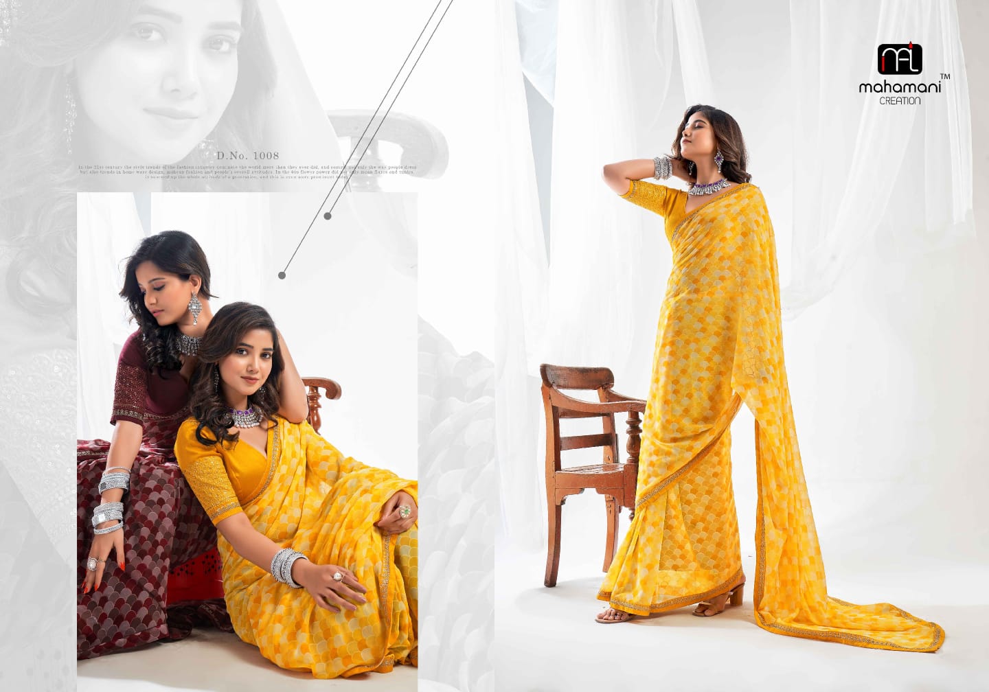 1008 Kum Kum Mahamani Creation Sarees