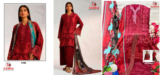 1106 Sana Safinaz Vol 4 Aasha Designer Pakistani Salwar Suits