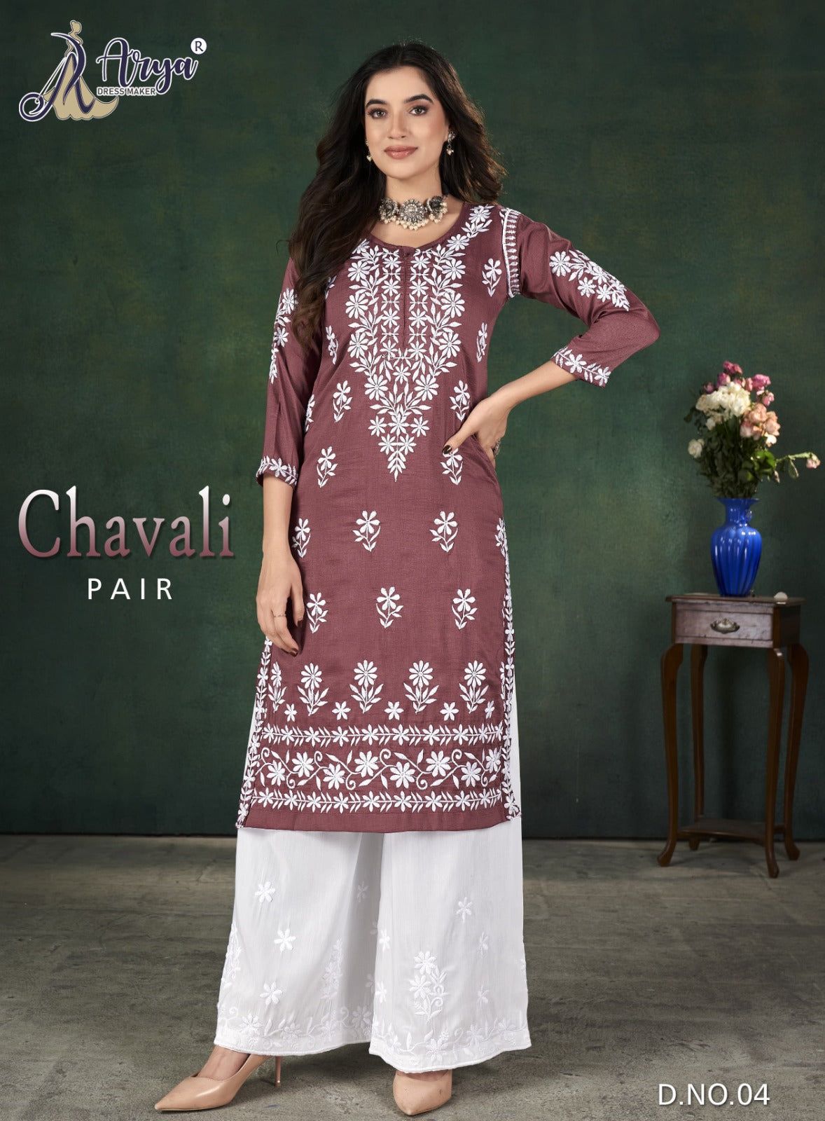 04 Chavali Adm Kurti Plazzo Set