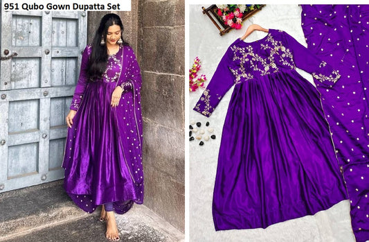 951 Qubo Gown Dupatta Set