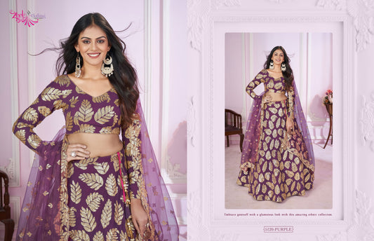 5120Purple Vamika Zeel Lehenga Choli