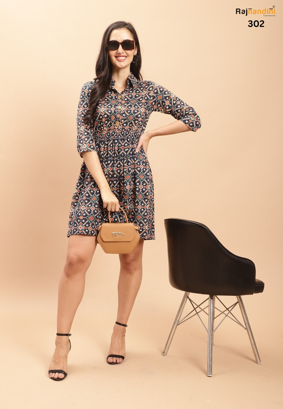 302 Glory Rajnandini Cotton Western Dress