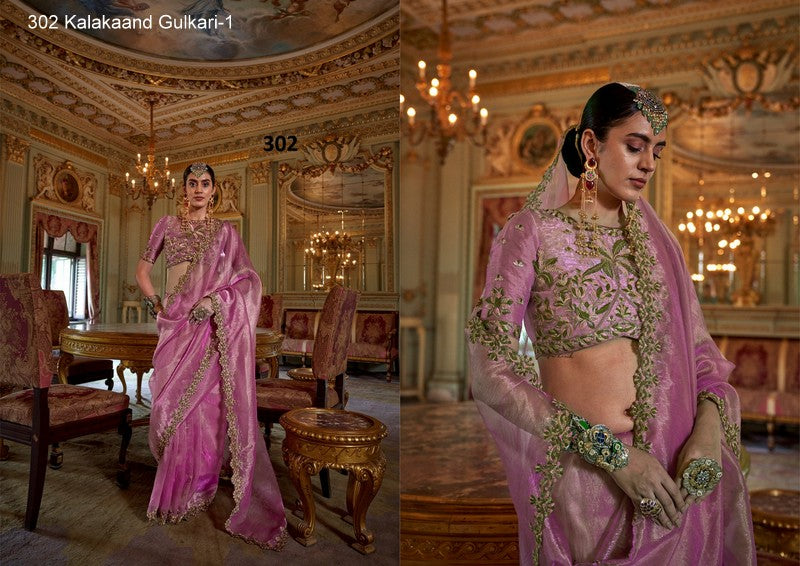 302 Gulkari-1 Kalakaand Soft Tissue Sarees