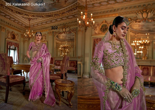 302 Gulkari-1 Kalakaand Soft Tissue Sarees