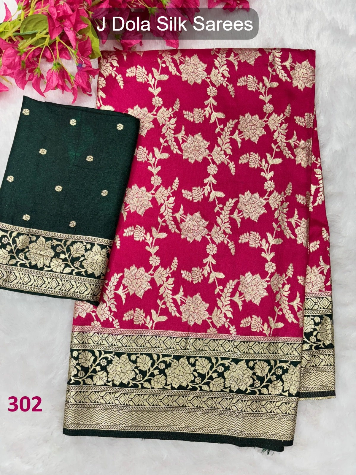 302 J Dola Silk Sarees