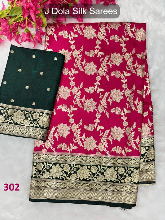 302 J Dola Silk Sarees
