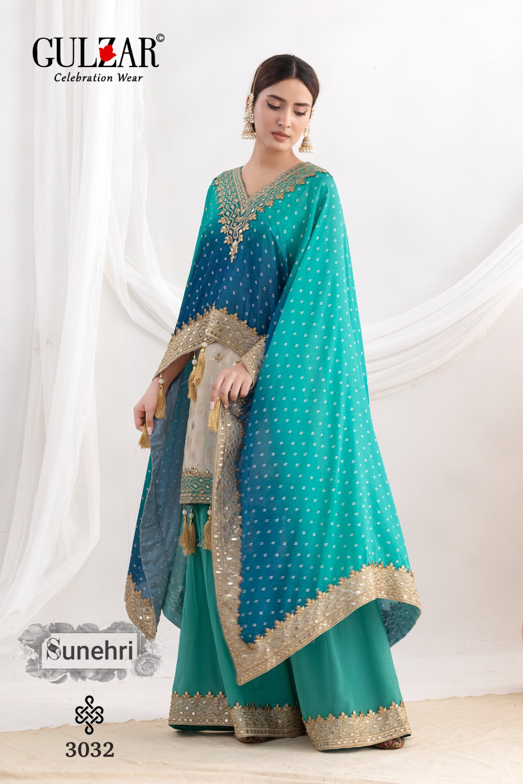 3032 Sunehri Gulzar Viscose Simmer Readymade Suits