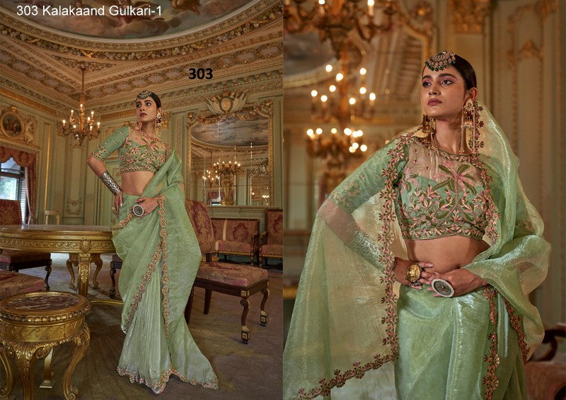303 Gulkari-1 Kalakaand Soft Tissue Sarees