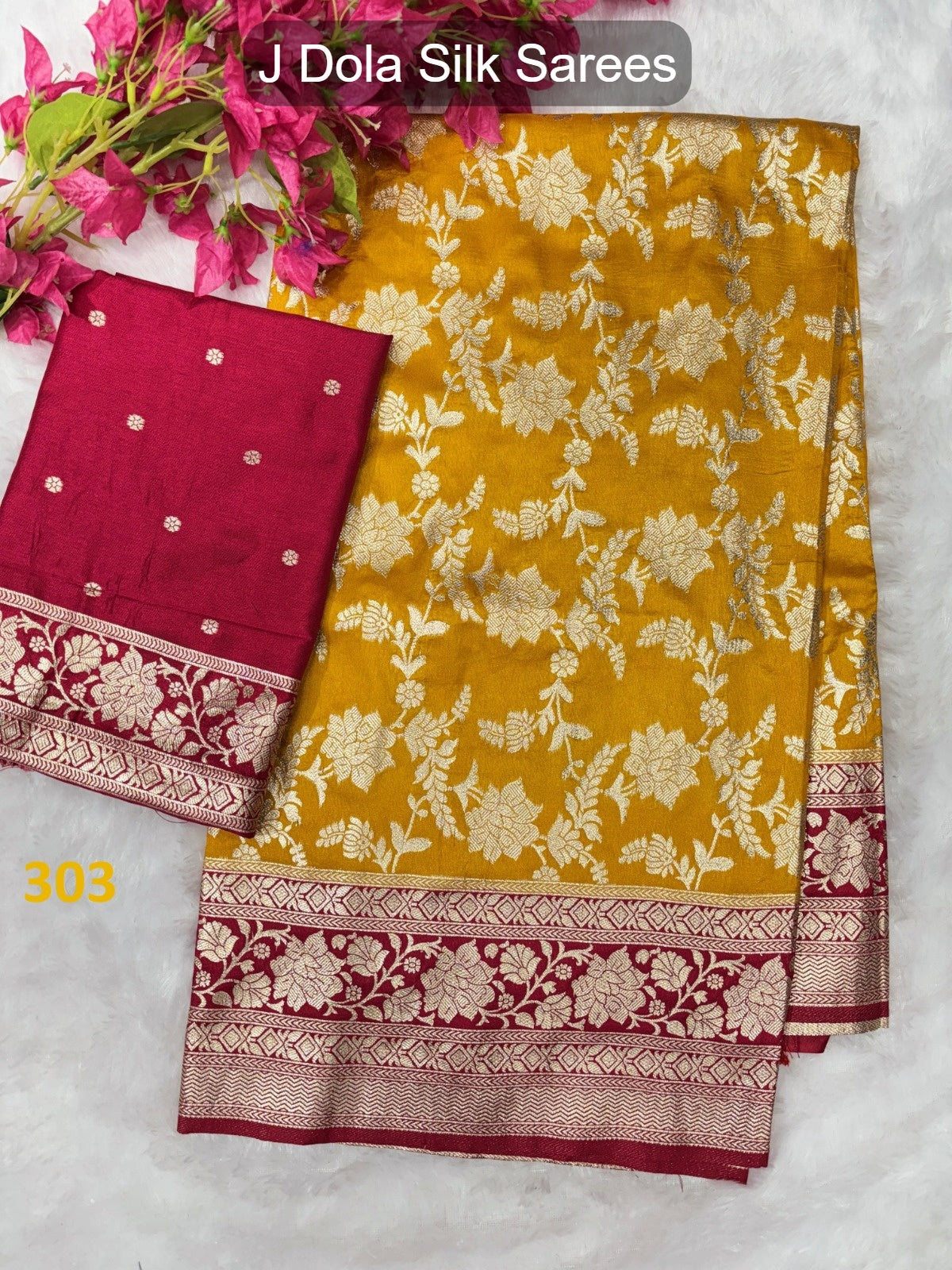 303 J Dola Silk Sarees