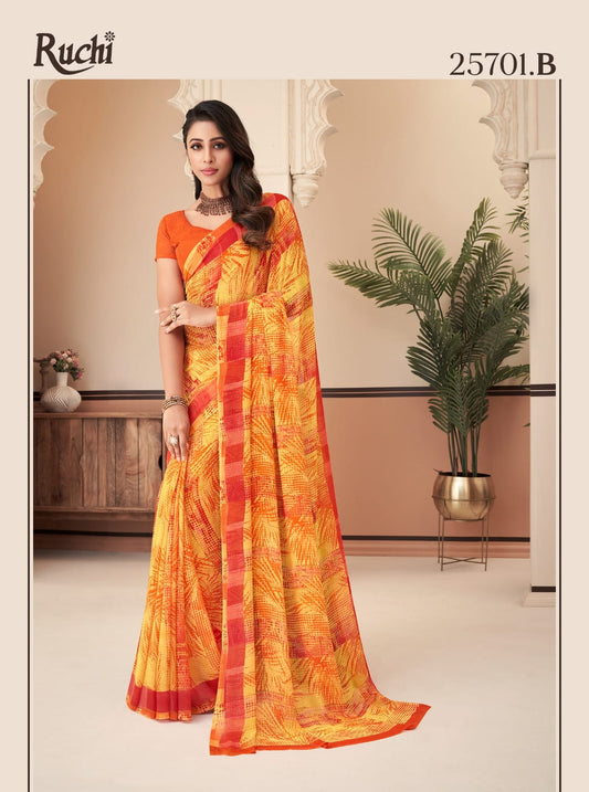 25701B Ragaa Georgette Ruchi Sarees