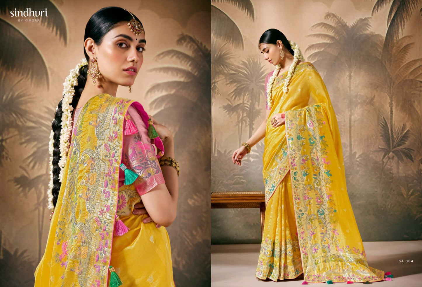 304 Rasm Kimora Sindhuri Zari Work Sarees