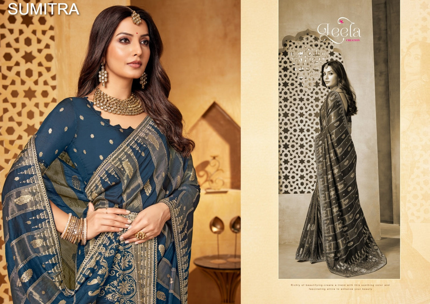 305-A Bhavna Leela Sumitra Viscose Sarees