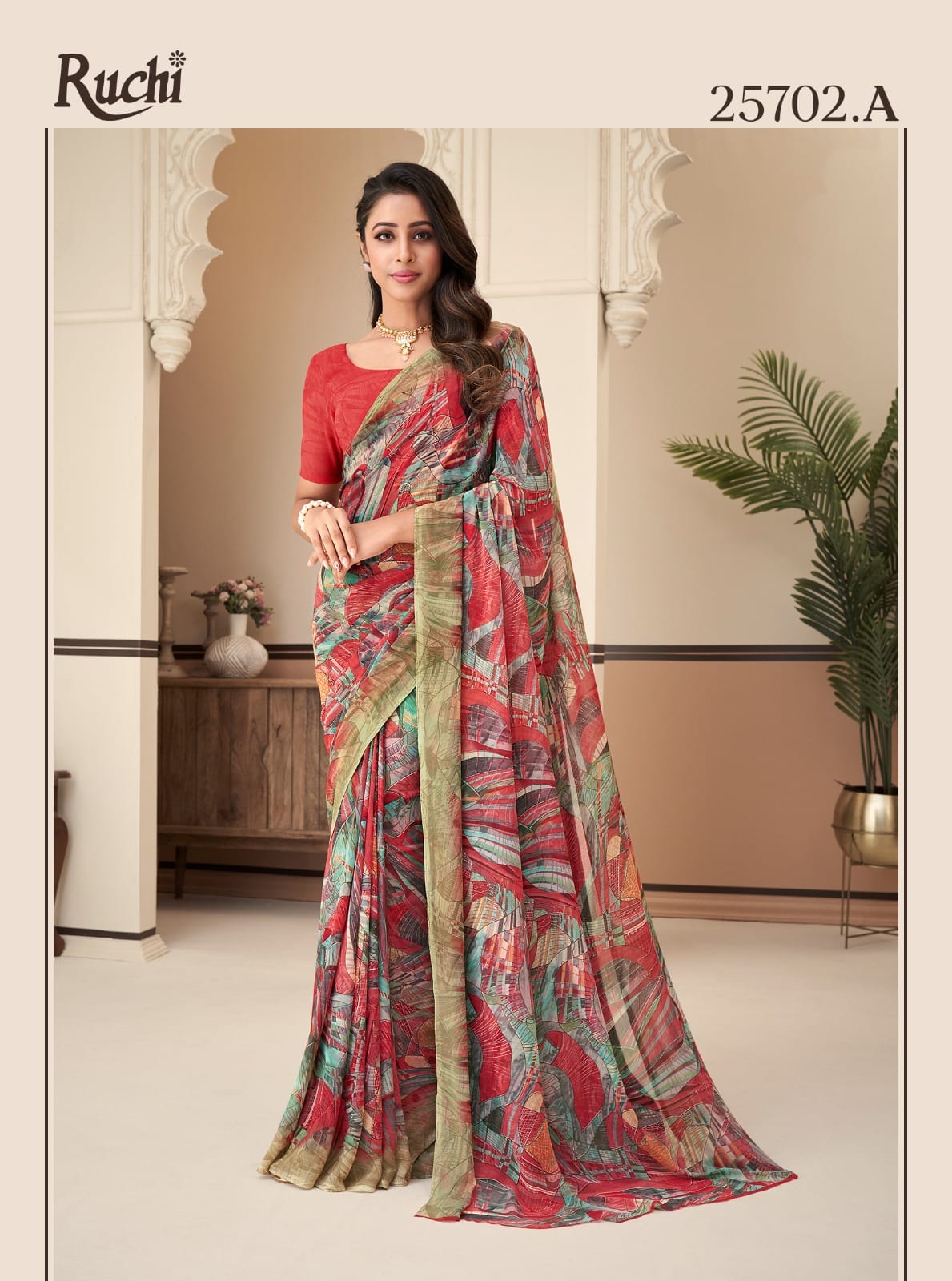 25702A Ragaa Georgette Ruchi Sarees