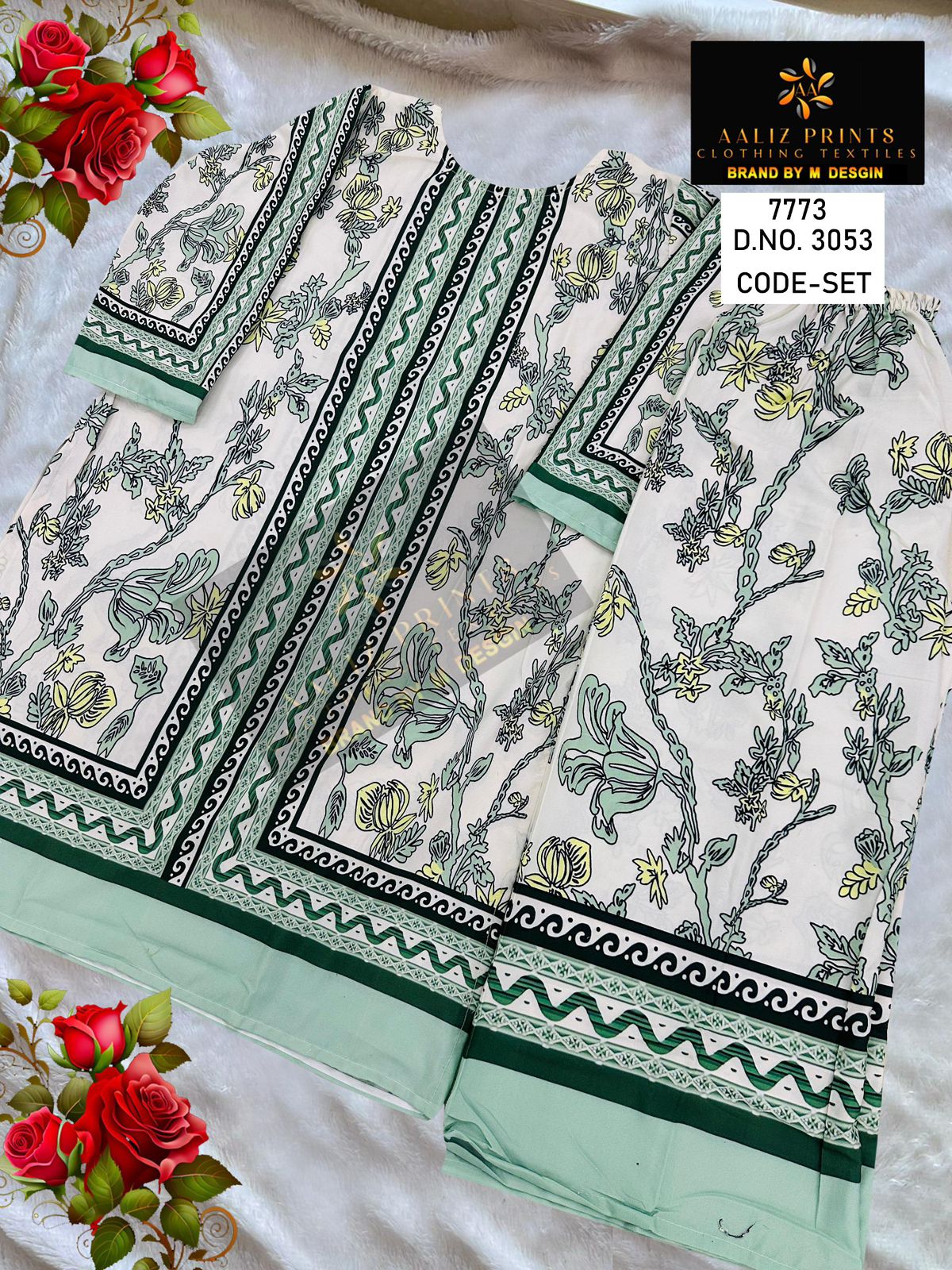 3053 Aaliz Print Lawn Co Ord Set