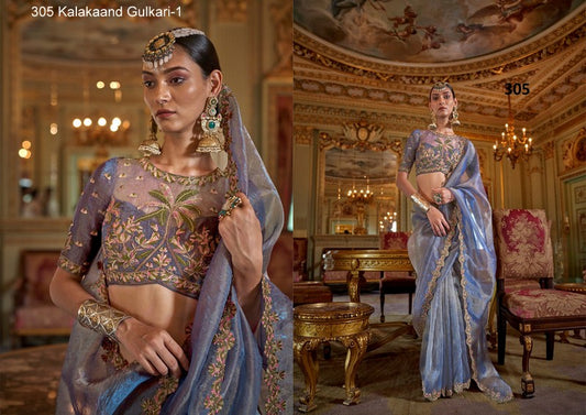 305 Gulkari-1 Kalakaand Soft Tissue Sarees
