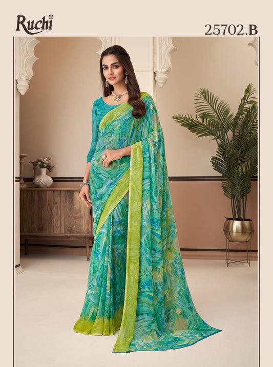 25702B Ragaa Georgette Ruchi Sarees