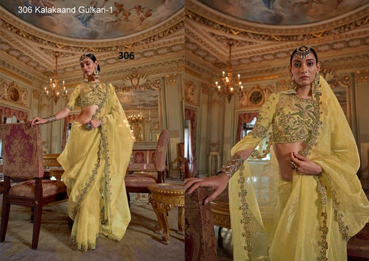 306 Gulkari-1 Kalakaand Soft Tissue Sarees