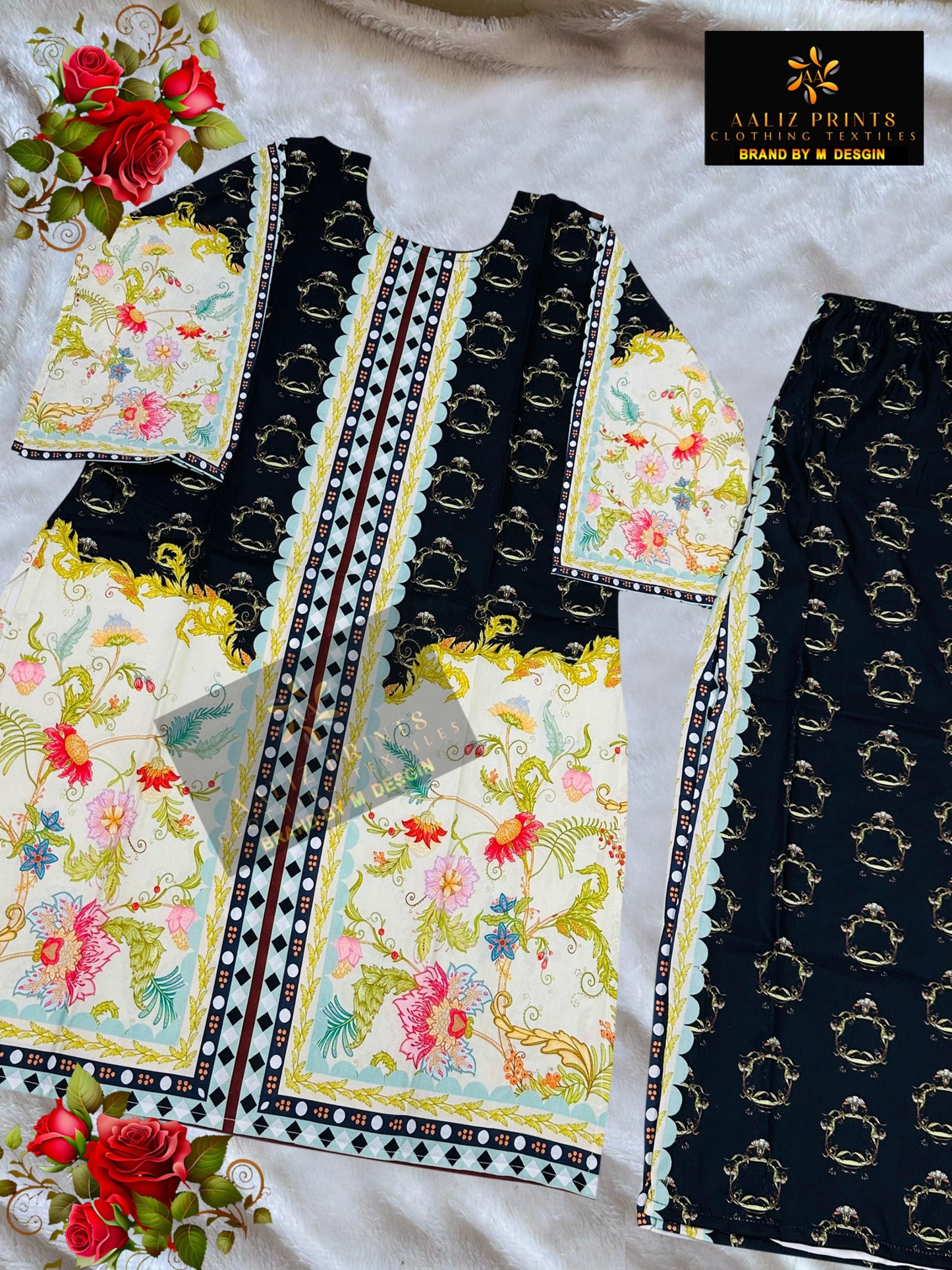 3072 Aaliz Print Lawn Co Ord Set