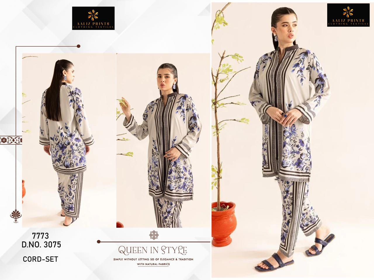 3075 Aaliz Print Lawn Co Ord Set