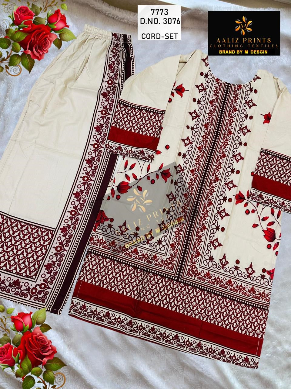 3076 Aaliz Print Lawn Co Ord Set