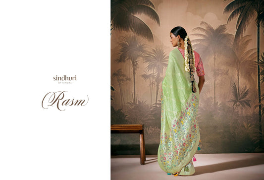 307 Rasm Kimora Sindhuri Zari Work Sarees