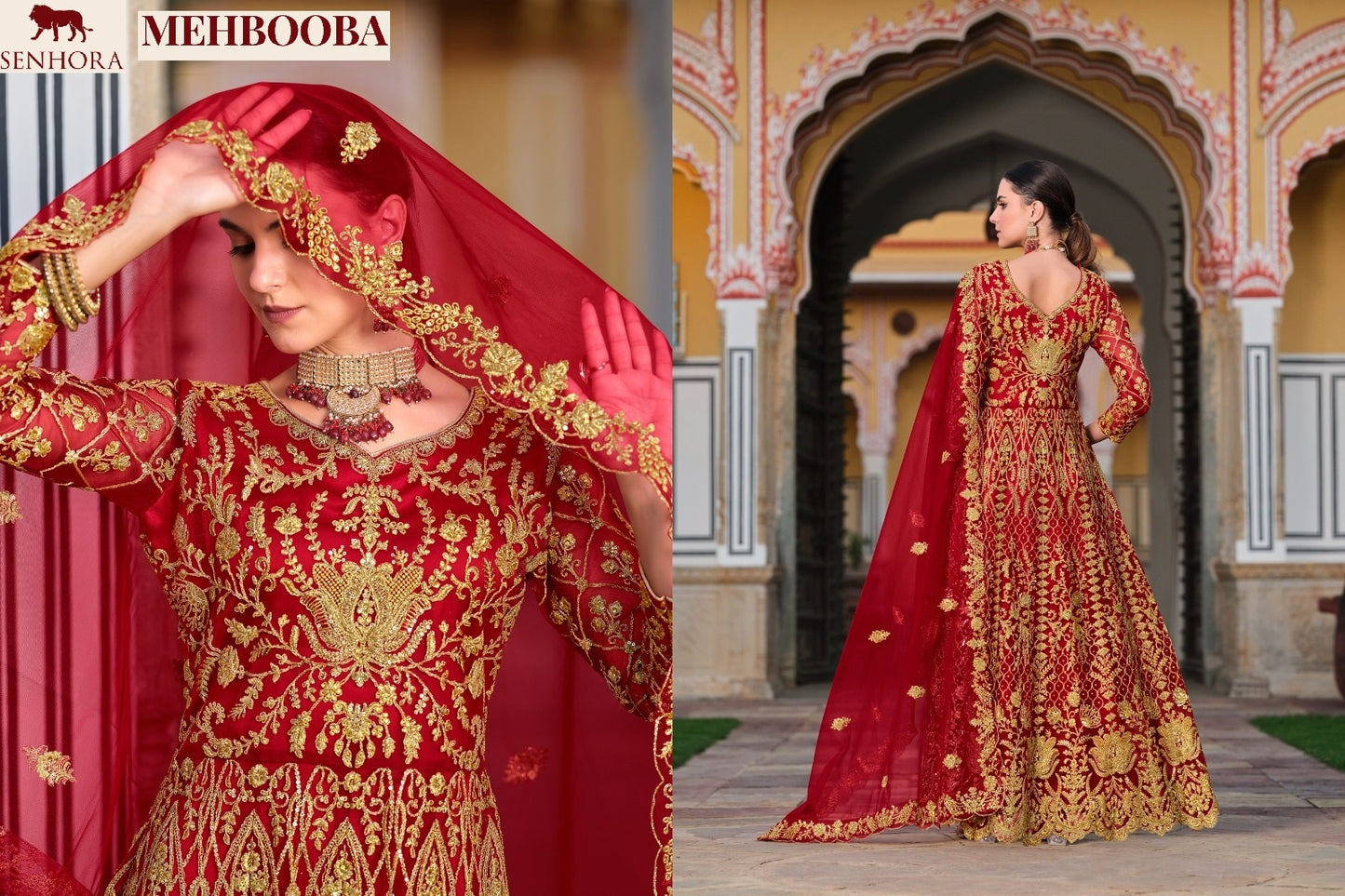 3081-Mehbooba Senhora Butterfly Net Unstitched Suits