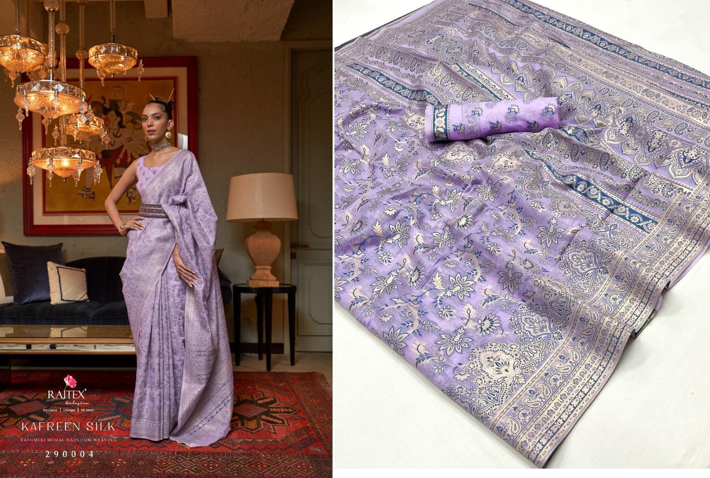 290004 Kafreen Silk Rajtex Sarees