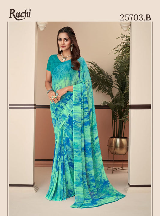 25703B Ragaa Georgette Ruchi Sarees