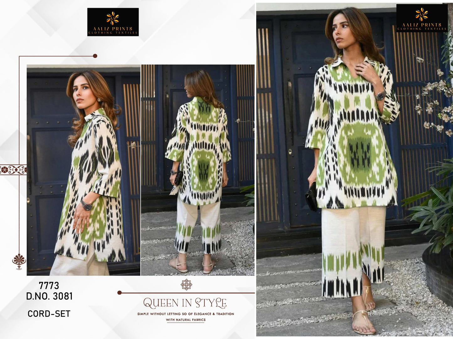 3081 Aaliz Print Lawn Co Ord Set