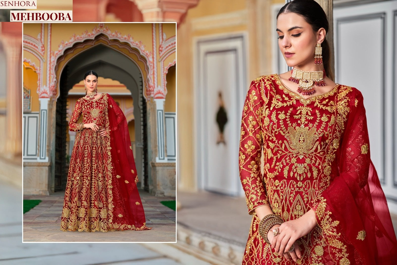 3081 Mehbooba Senhora Anarkali Unstitched Suits