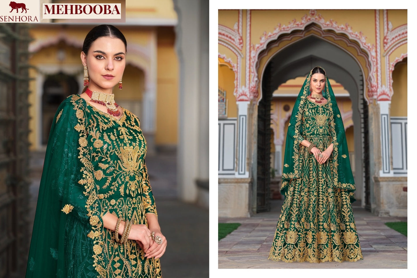 3082-Mehbooba Senhora Butterfly Net Unstitched Suits
