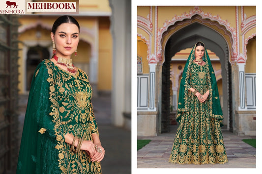 3082-Mehbooba Senhora Butterfly Net Unstitched Suits