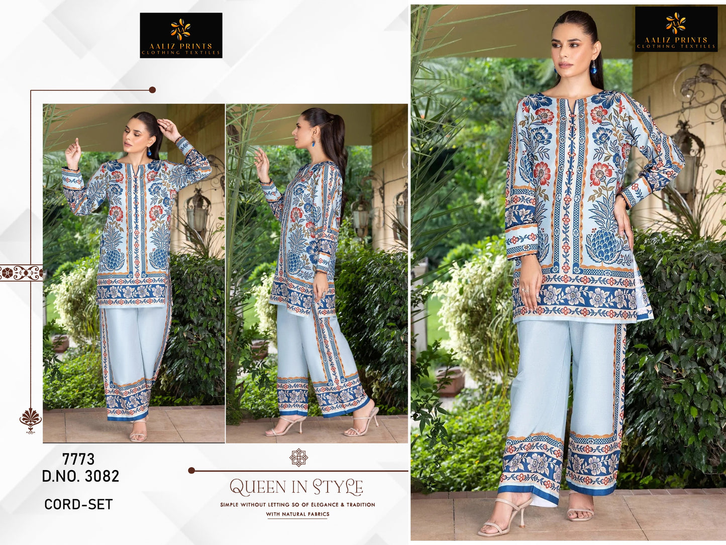 3082 Aaliz Print Lawn Co Ord Set