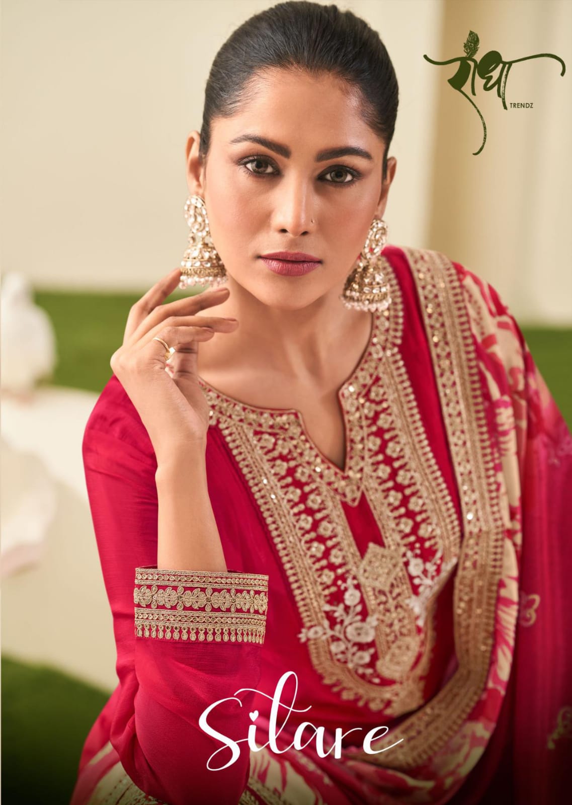 3082 Sitare Radha Trendz Premium Chinon Readymade Suits