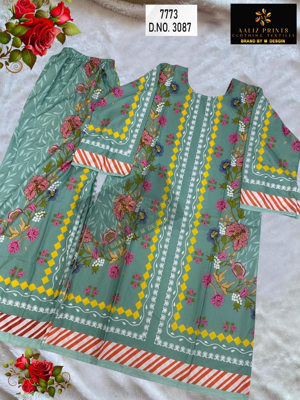 3087 Aaliz Print Lawn Co Ord Set