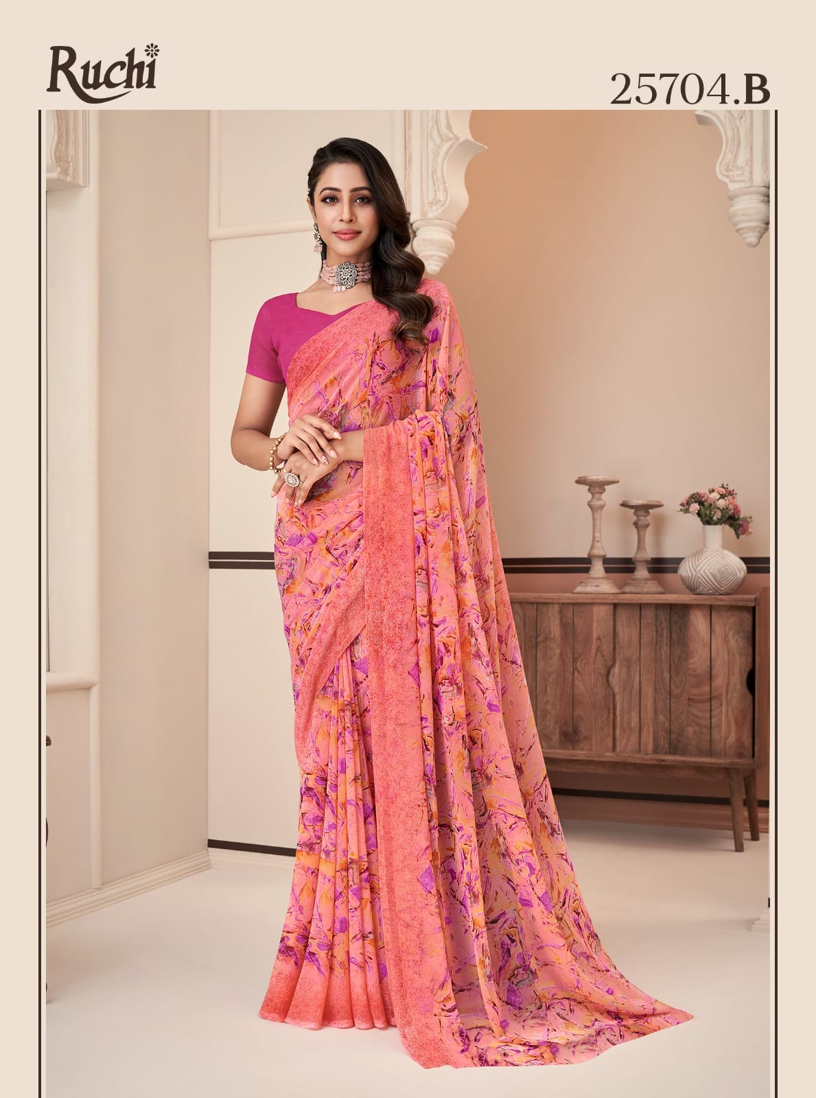 25704B Ragaa Georgette Ruchi Sarees