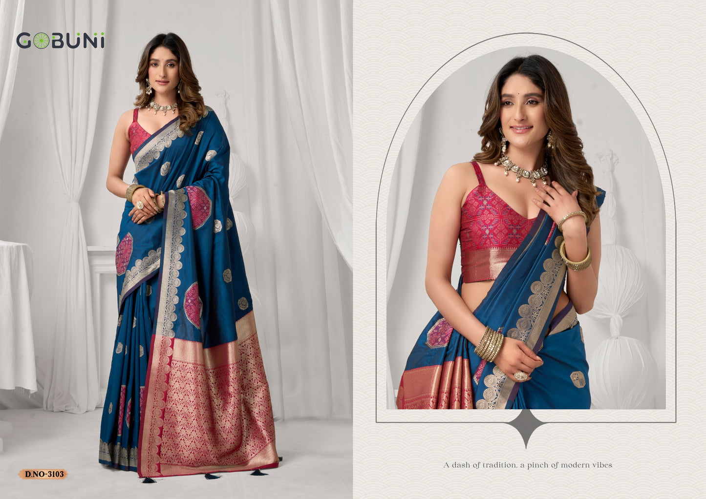 3103 Shraddha Gobuni Soft Silk Sarees